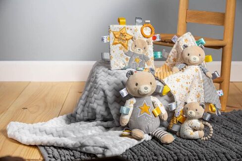 Taggies Stuffed Animal Security Blanket, 13 x 13-Inches, Be a Star Bear in Saudi Arabia