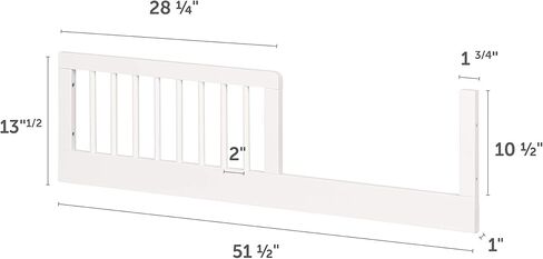 سرير أطفال راييل من بالكا - أبيض نقي - ساوث شور in Kuwait