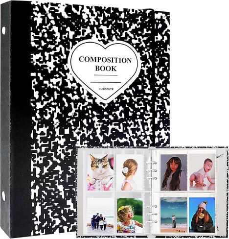 ألبوم صور SZHTSWU A5 Binder Kpop مع 20 قطعة داخلية لألبوم الصور مقاس 3 بوصات في أوراق فضفاضة قابلة لإعادة الملء 6 حلقات بنمط حجري غطاء غلاف بطاقة الصور الفوتوغرافية لتخزين بطاقات الصور، أخضر in Kuwait