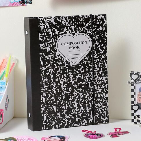 ألبوم صور SZHTSWU A5 Binder Kpop مع 20 قطعة داخلية لألبوم الصور مقاس 3 بوصات في أوراق فضفاضة قابلة لإعادة الملء 6 حلقات بنمط حجري غطاء غلاف بطاقة الصور الفوتوغرافية لتخزين بطاقات الصور، أخضر in Kuwait