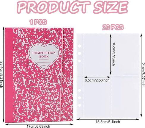 SZHTSWU A5 Binder Kpop Photocard Album with 20Pcs Inner 3 Inch Photo Album Sleeves in Loose Leaf Refillable 6 Rings Stone Pattern Binder Cover Photocard Holder Book for Picture Cards Storage,Green in Kuwait