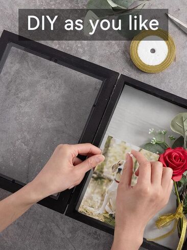 إطار تذكاري للحيوانات الأليفة من Bigmeta - صندوق ظل تذكاري خشبي للحيوانات الأليفة يُثبت على الحائط، إطار لتذكر الكلاب، هدايا تعاطف للحيوانات الأليفة لأصحاب الحيوانات الأليفة بسبب فقدان الكلاب والقطط وأطواق الصور والألعاب المفضلة in Kuwait