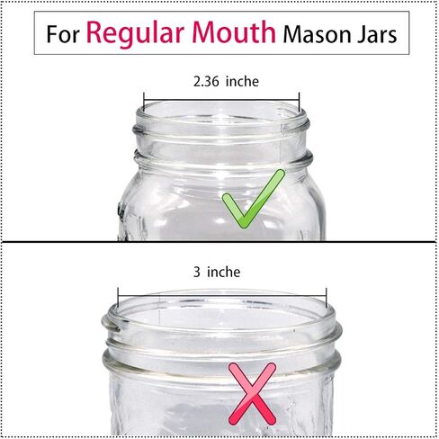 Mason Jar Apothecary Storage Lids - Jars NOT Included - Bathroom Accessory Lids for Modern Farmhouse Bathroom Decor - Rustproof Stainless Steel Lid with Waterproof Stickers / 2-Pack (Bronze) in Kuwait
