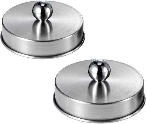 Mason Jar Apothecary Storage Lids - Jars NOT Included - Bathroom Accessory Lids for Modern Farmhouse Bathroom Decor - Rustproof Stainless Steel Lid with Waterproof Stickers / 2-Pack (Bronze) in Kuwait