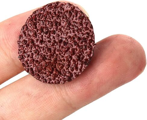 SI FANG 100 قطعة 1 بوصة تغيير سريع لفة قفل القرص أقراص صنفرة أكسيد الألومنيوم أقراص خشنة حبيبات R نوع قرص تكييف السطح لمطحنة القالب، إعداد السطح، الطحن والتلميع (60 حبيبة حمراء أو رمادي داكن) in Kuwait