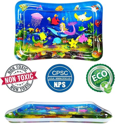 ZHUYNXIR Water mat Infant Toys, Water mat Baby, Inflatable Play Mat Water Cushion Baby Toys, Fun Early Development Activity Play Center for Newborn (27.5x20 in) in Saudi Arabia