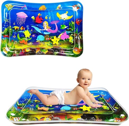 ZHUYNXIR Water mat Infant Toys, Water mat Baby, Inflatable Play Mat Water Cushion Baby Toys, Fun Early Development Activity Play Center for Newborn (27.5x20 in) in Saudi Arabia