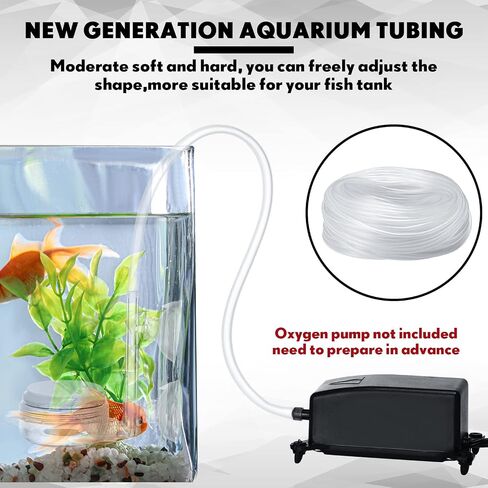 Zhengmy 230 ft Standard Size Airline Tubing for Fish Tank Clear and Flexible Aquarium Air Pump Accessories 3/16'' Tubing for Fish Tank Air Pump, Aquariums, Terrariums in Saudi Arabia