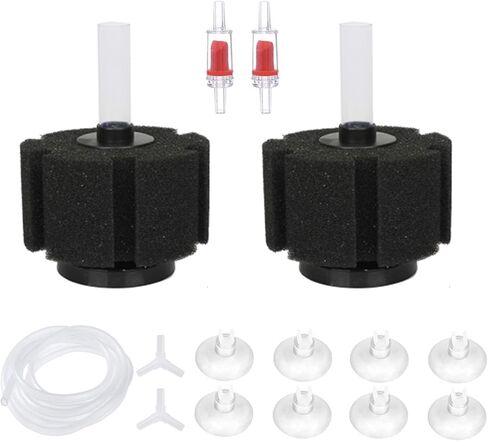 ALEGI Aquarium Sponge Filter with Airline Tubing, Check Valves, Suction Cups for 55 Gallon Fish Tank, Betta, Nano, Shrimp, Fry in Saudi Arabia