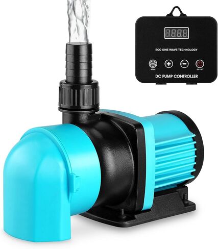660GPH Aquarium Return pump with LCD display controller, DC 24V 25W aquarium pump for saltwater freshwater aquarium,fish tank,sump,20 speeds ECO Quiet Submersible and inline pump in Kuwait