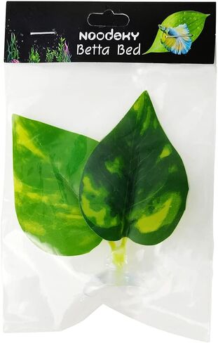 Noodoky Betta Leaf Hammock Silicone Peace Plant Accessories, Beta Fish Leaf Rest Pad Bed, Beta Tank Decorations (1-Pack) in Kuwait