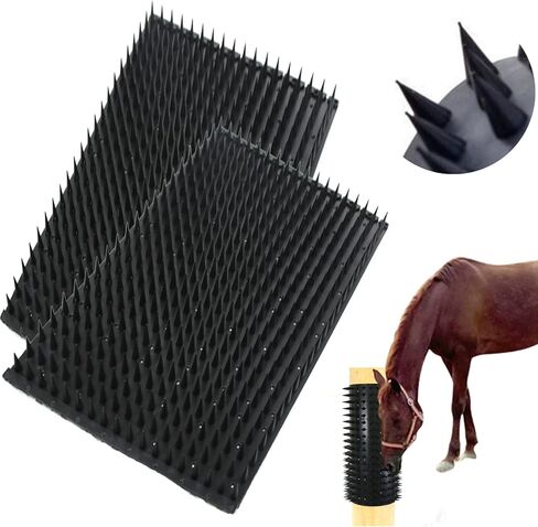 2Pack Cow and Horse Massage Pad, Cow Brush, Horse Scratching Post, Equine Scratcher, 16" Animal Self Scratching Pad for Horse Itch Relief in Kuwait