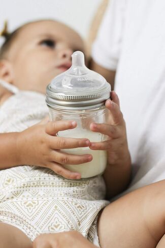 4 أوقيات. مجموعة زجاجات ماسون DIY: زجاجات أطفال زجاجية خالية من مادة BPA يمكنك صنعها بنفسك باستخدام برطمانات ماسون من المنزل، مصنوعة في الولايات المتحدة الأمريكية. in Kuwait