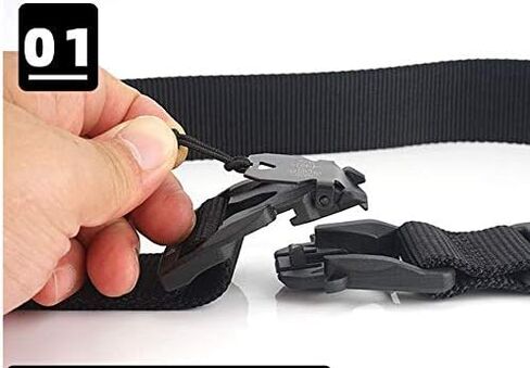 Tactical Belt，1.5" Nylon Web Duty Work Belt,with Magnetic Quick Release Buckle，Environmentally Friendly Nylon Material,for Waist 36"-42",Economical Packaging(Black) in Saudi Arabia