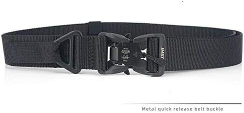 Tactical Belt，1.5" Nylon Web Duty Work Belt,with Magnetic Quick Release Buckle，Environmentally Friendly Nylon Material,for Waist 36"-42",Economical Packaging(Black) in Saudi Arabia