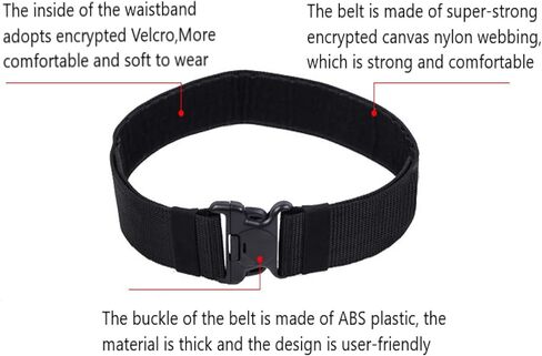 XMNYGJ حزام تكتيكي متعدد الاستخدامات، أحزمة للرجال، حزام تكتيكي سريع الفك 5.32 سم، حزام نطاق تكتيكي، حزام إطلاق النار الحرب مع تطبيق مع 2 من حافظين يمكن تفكيكها للحزام. in Kuwait