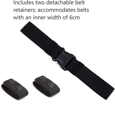 XMNYGJ حزام تكتيكي متعدد الاستخدامات، أحزمة للرجال، حزام تكتيكي سريع الفك 5.32 سم، حزام نطاق تكتيكي، حزام إطلاق النار الحرب مع تطبيق مع 2 من حافظين يمكن تفكيكها للحزام. in Kuwait
