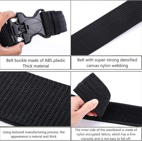 XMNYGJ حزام تكتيكي متعدد الاستخدامات، أحزمة للرجال، حزام تكتيكي سريع الفك 5.32 سم، حزام نطاق تكتيكي، حزام إطلاق النار الحرب مع تطبيق مع 2 من حافظين يمكن تفكيكها للحزام. in Kuwait