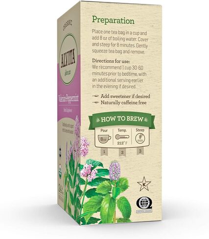 Alvita Tea, Organic Valerian Peppermint, 24 Count in Kuwait