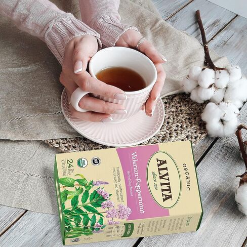 Alvita Tea, Organic Valerian Peppermint, 24 Count in Kuwait