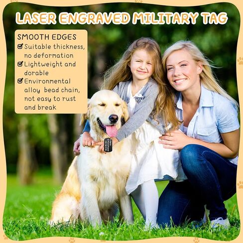 Military Dog Tags Set Blank Bulk Aluminum Blank Dog Tags Ball Steel Chain Rectangle Metal Stamping Tags for DIY Decorative Craft Pet Dog Identification Tags Supplies, Black(200 Sets) in Kuwait