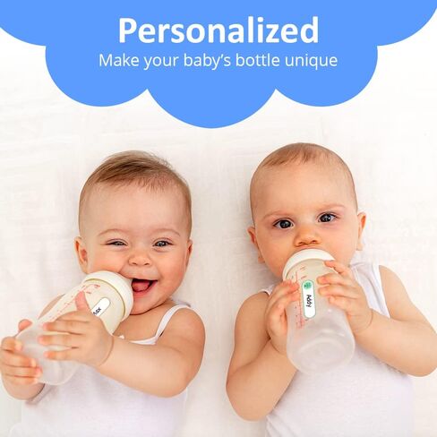 ملصقات زجاجات الأطفال من Daycare لأكواب الشرب، ذاتية التصفيح ومقاومة للماء، للأغراض الشخصية للأطفال، 96 قطعة. قم بضبط المواد اللاصقة وقشرها وألصقها in Saudi Arabia