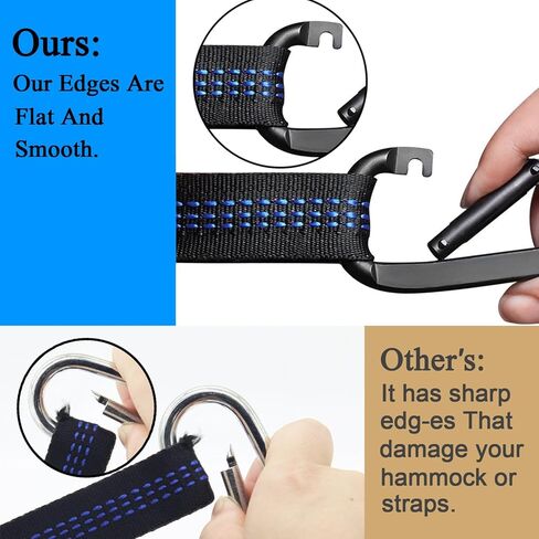 أرجوحة تخييم مفردة ومزدوجة من Esup - أرجوحة محمولة من النايلون خفيفة الوزن، أفضل أرجوحة مظلات مع أشرطة شجرة لحقائب الظهر والتخييم والسفر in Kuwait