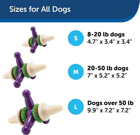 PetSafe Busy Buddy Treat Holding Jack Dog Toy – Strong Chewers - Challenging - Treat Rings Included - Large in Saudi Arabia