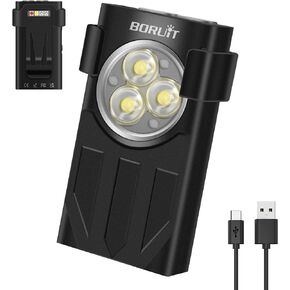 BORUIT V10 Small Powerful Keychain Flashlight with 365nm UV Red Green Blue Light,High Lumens 1000 LM USB C Rechargeable Mini Pocket LED EDC Flash Light-14 Modes,Tail Magnet,Beeping Sound,Black in Kuwait