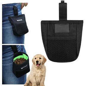 Dog Training Treat Pouch Portable Dog Walking Waist Bag Outdoor Pet Training Reward Container Hook Design Mini Waist Pocket Bag for Pet Snack Kibbles Toys Accessories in Kuwait