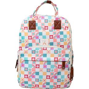 Goo Goo Goods Diaper Bag | Colorful Checkered Diapering Bag | Travel Backpack for Parents | Multifunction Maternity Back Pack | Water Resistant | Large Capacity | Baby Changing Bag | Parent Helper Bag in Saudi Arabia