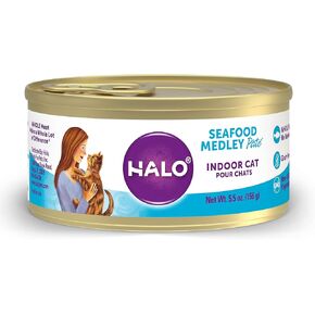 Halo Indoor Wet Cat Food, 5.5oz Can (Pack of 12) in Kuwait