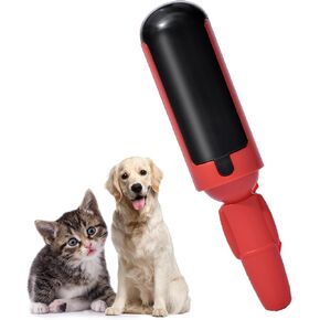 Pet Hair Remover Reusable pet Hair Remover Dog and cat Hair Remover for Sofas, Furniture, Carpets, car Seats with self-Cleaning Base Upgraded Animal Hair Remover Tool (Red Black) in Saudi Arabia