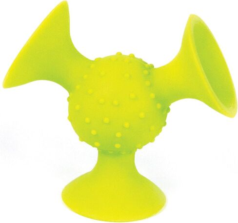 Fat Brain PipSquigz Bundle - 6 Piece Baby Rattle Suction Cup Toys, BPA-Free Sensory Toy Set with Storage Bag - Silicone Bath Toys in Saudi Arabia