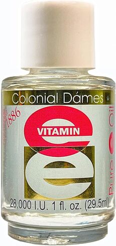 Colonial Dames 28,000 IU Pure Vitamin E Oil 1 fl. Oz. - Nighttime Skin Therapy Oil - Vitamin E-Oil for Hydrated Youthful Looking Skin in Saudi Arabia