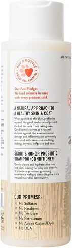 SKOUT'S HONOR: Probiotic Shampoo + Conditioner for a Healthier Skin and Coat - Dog of the Woods, 16 oz. in Saudi Arabia