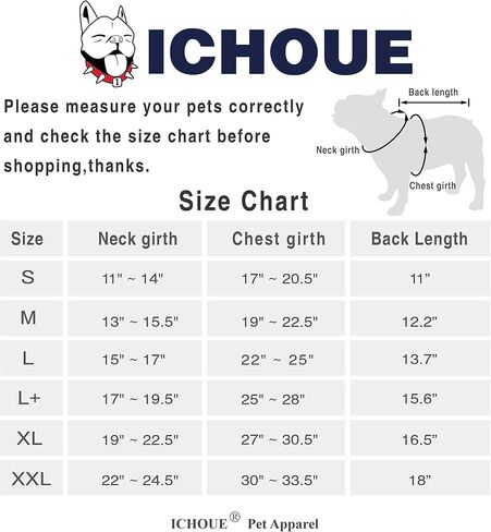 تي شيرت iChoue French Bulldog عالي التمدد للكلاب المتوسطة الحجم الكبيرة Frenchie Pug English Pitbull Boston Terrier شريط أزرق - L in Kuwait