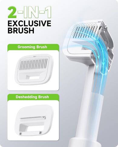 مجموعة أدوات العناية بالكلاب من FurryAmis Pet Grooming، سعة 2.5 لتر، شفط فراغ 99% من شعر الحيوانات الأليفة، ماكينة حلاقة هادئة ومحترفة مع 5 أدوات مثبتة لتساقط وتمشيط الكلاب والقطط in Kuwait