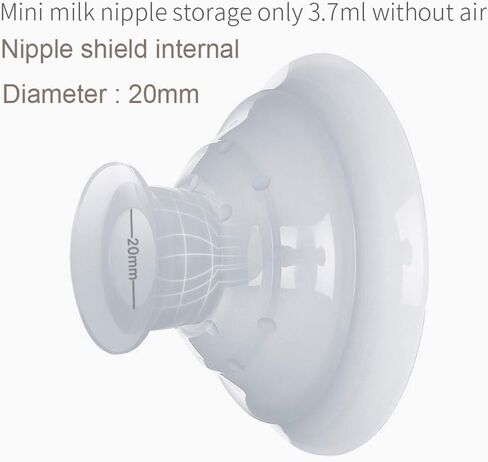 Pea Baby Nippleshield Double Silicone Nipple Shield 20 مم صعوبات الرضاعة الطبيعية والتمريض 1 قطعة ... in Kuwait