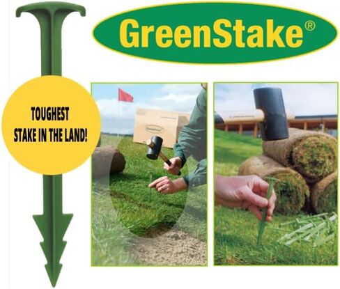 Landscape Staples 4" x 50-100% Biodegradable Anchoring Stakes and Fabric Pin - Eco Friendly- Use for Lawns, Gardening and Landscaping - Greenstake in Saudi Arabia