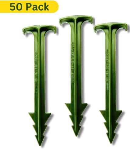 Landscape Staples 4" x 50-100% Biodegradable Anchoring Stakes and Fabric Pin - Eco Friendly- Use for Lawns, Gardening and Landscaping - Greenstake in Saudi Arabia