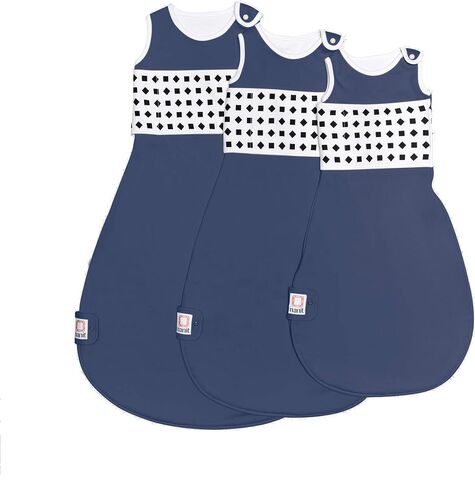 Nanit Breathing Wear Sleeping Bag 100% Cotton Baby Sleep Sack - Works Pro Baby Monitor to Track Breathing Motion Sensor-Free, Real-Time Alerts, Size Medium, 6-12 Months, Midnight Blue in Saudi Arabia