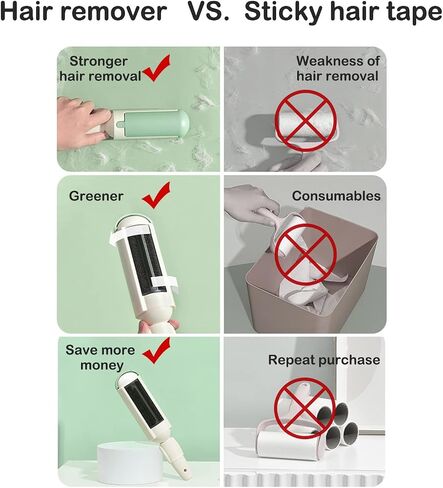 Pet Hair Remover Reusable pet Hair Remover Dog and cat Hair Remover for Sofas, Furniture, Carpets, car Seats with self-Cleaning Base Upgraded Animal Hair Remover Tool (Red Black) in Saudi Arabia