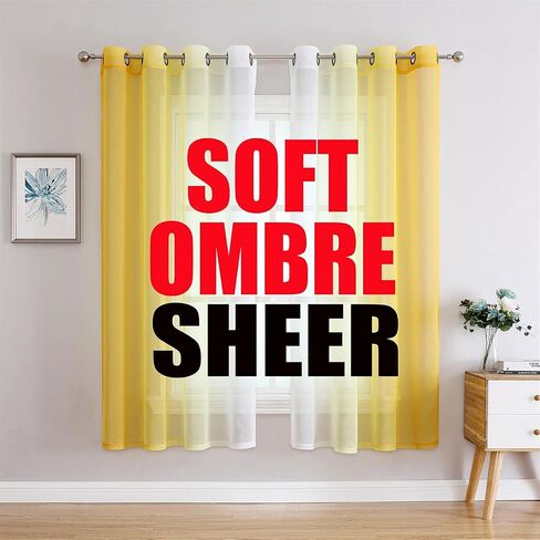 G2000 Sheer Curtains & Drapes 84 Inches Long Navy Blue and White Ombre Curtains for Bedroom Living Room Window Light Filtering Grommet Curtains for Patio Sliding Glass Door 2 Panels in Kuwait