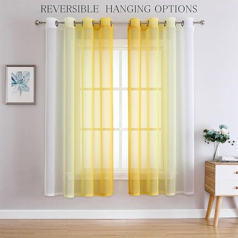 G2000 Sheer Curtains & Drapes 84 Inches Long Navy Blue and White Ombre Curtains for Bedroom Living Room Window Light Filtering Grommet Curtains for Patio Sliding Glass Door 2 Panels in Kuwait