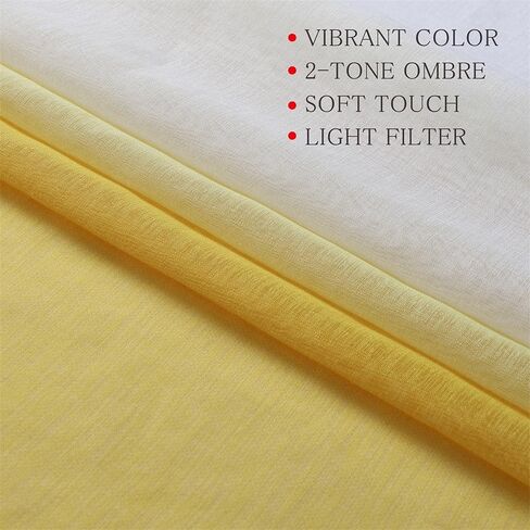 G2000 Sheer Curtains & Drapes 84 Inches Long Navy Blue and White Ombre Curtains for Bedroom Living Room Window Light Filtering Grommet Curtains for Patio Sliding Glass Door 2 Panels in Kuwait