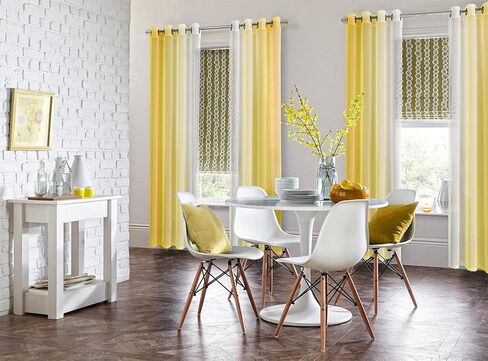 G2000 Sheer Curtains & Drapes 84 Inches Long Navy Blue and White Ombre Curtains for Bedroom Living Room Window Light Filtering Grommet Curtains for Patio Sliding Glass Door 2 Panels in Kuwait