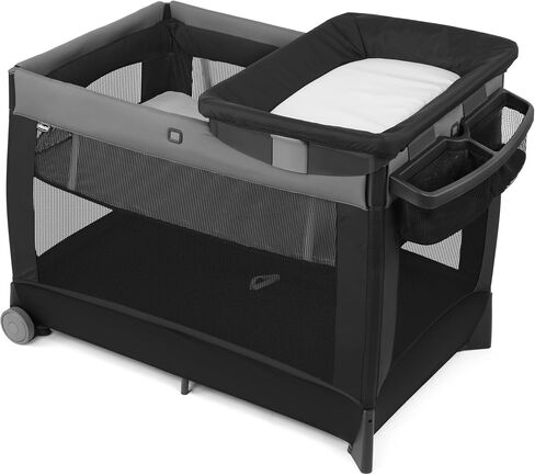 Chicco Lullaby® Portable Playard, Infant Bassinet and Changer, Toddler Playard, Portable Crib, Travel Friendly | Calla/Grey in Saudi Arabia