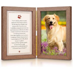 Dog Memorial Picture Frame, Pet Condolences Photo Frame, Passing Away Gifts for Pet Loss Remembrance, Touching Sympathy Gift for Loss Of Dog, Pet Keepsake, In Memory Of Deceased Dog, Dog Souvenirs