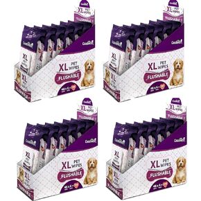 Cooshpets Premium Formulations XL مناديل مبللة للحيوانات الأليفة قابلة للتنظيف، عدد 48 (عبوة واحدة)